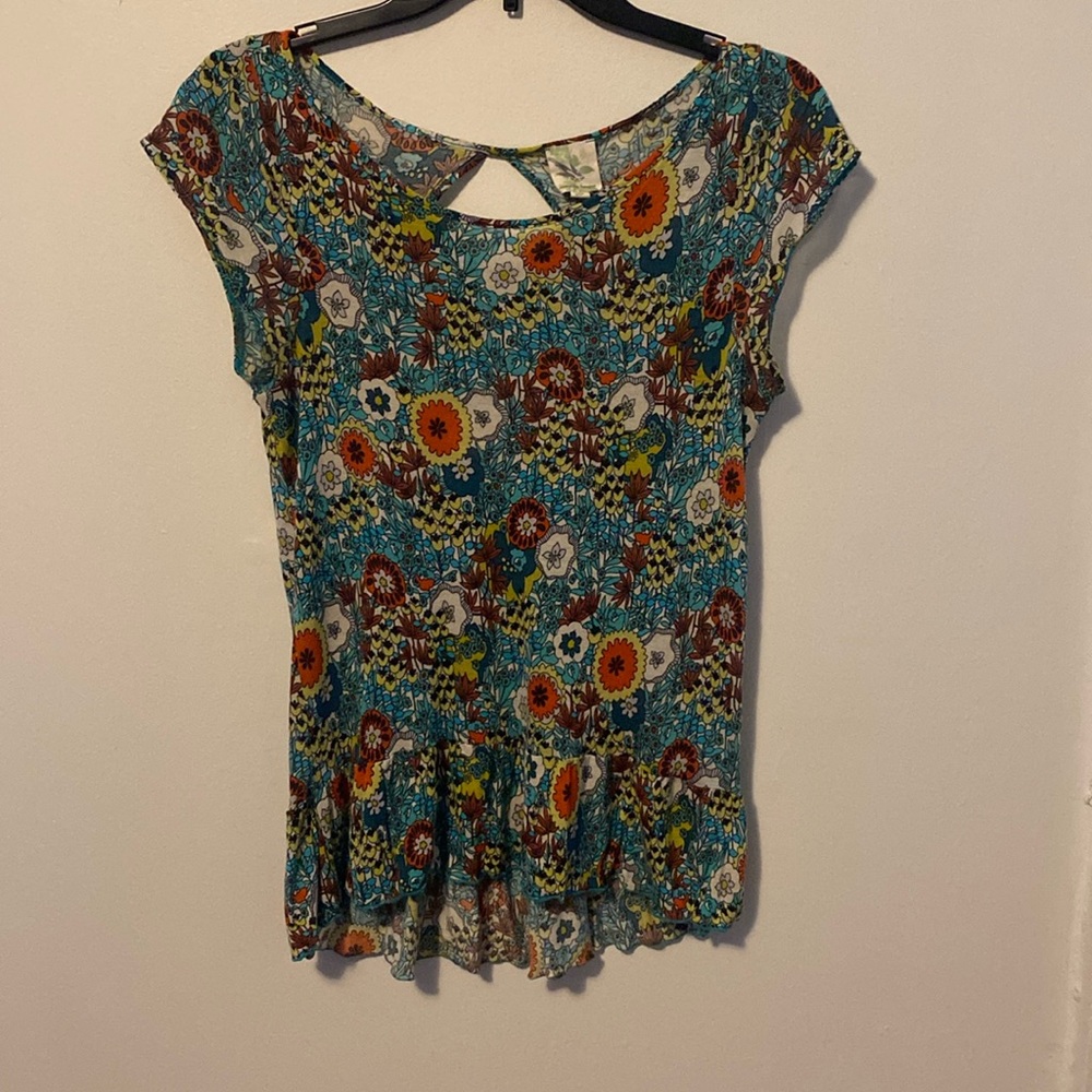 Anthropologie Top, with keyhole back